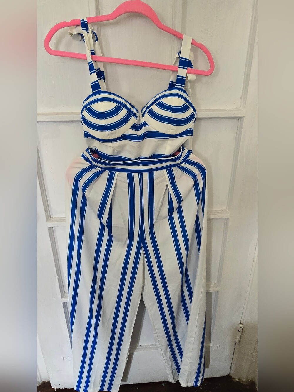 Blue & White Striped Set
